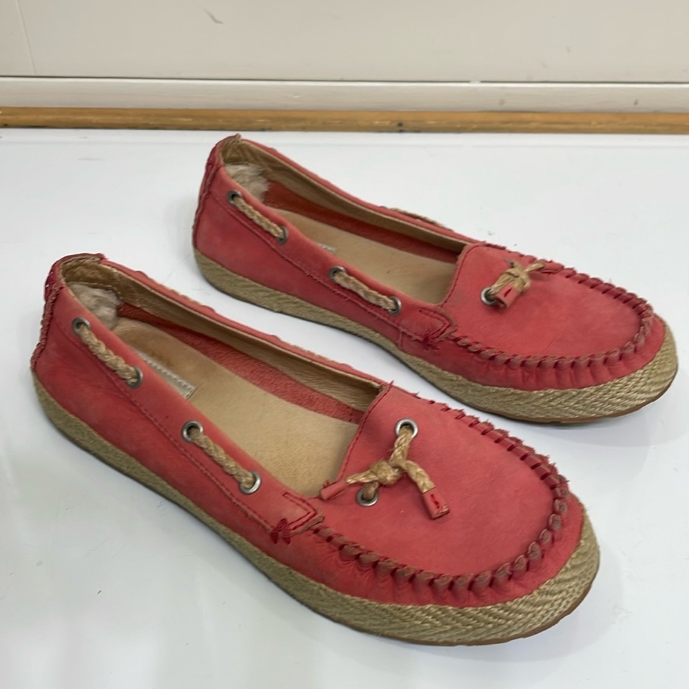 Ugg slip on leather shoes